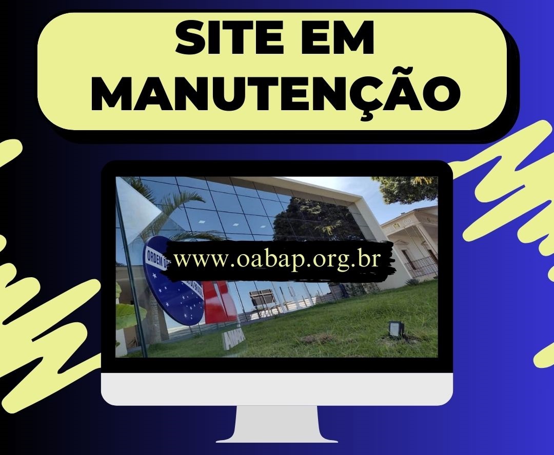 Estamos em manutenção